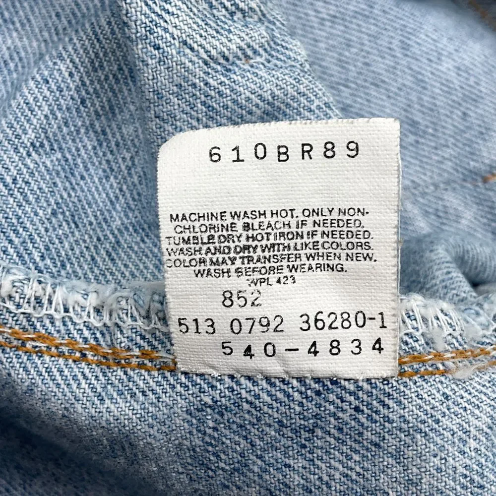 Levis Jeans Men W42 L30 Light Blue‎ Relaxed Fit  Denim WPL423 Bat Wing USA  VTG